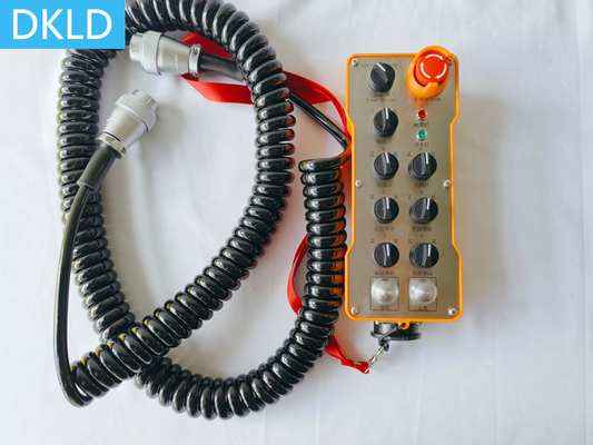 Control remoto industrial con 7 palancas y 14 salidas de IO cableadas