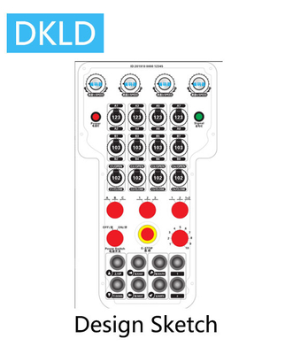 4 interruptores de la selección de la banda del control de velocidad knobs+4