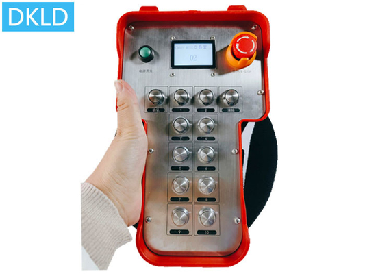 Control remoto industrial inalámbrico con 10 señales de interruptor en un entorno de campo electromagnético fuerte