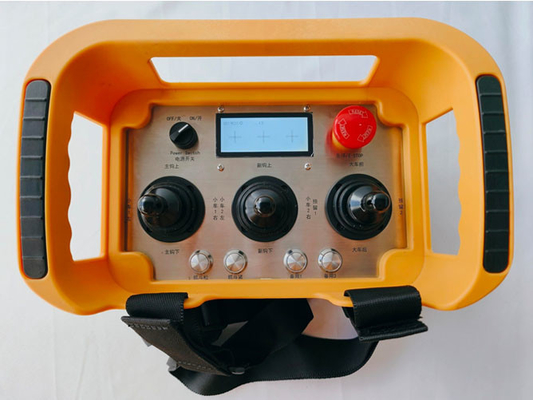 Control remoto inalámbrico para grúa de cuatro velocidades de 3 joysticks y 6 mecanismos