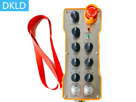 Control remoto industrial con 7 palancas y 14 salidas de IO cableadas