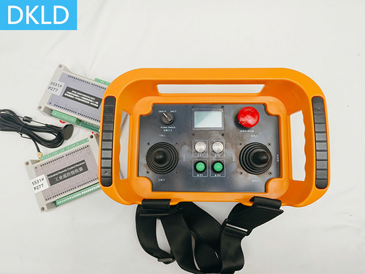 Recolección de sobrecarga y modo de retroalimentación de recopilación de señales de interruptor de 1 canal doble joystick Cuatro mecanismos de cinco velocidades grúa control remoto inalámbrico